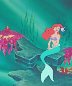 Mermaid Ariel paint by number
