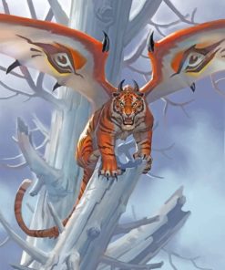 Tiger With Wings Paint by numbers