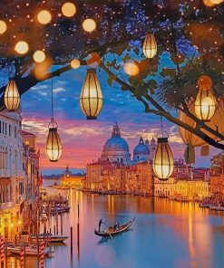 venice Italy night paint by numbers