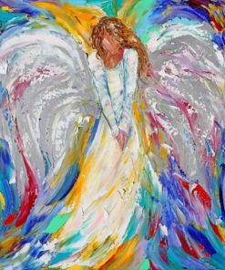 Colorful Angel Girl Art paint by number