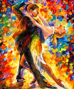 romantic couple dancing paint by numbers