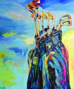 Golf Bag paint by numbers