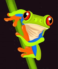 green-frog-paint-by-numbers