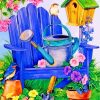 Garden Water Pail Paint by numbers