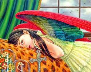 Girl With Wings Paint by numbers