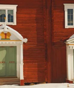 Houses-Swedish-paint-by-number
