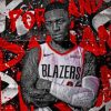 Lillard Damian Basketball Player Paint by numbers
