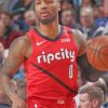 Damian Lillard Basketball Player Paint by numbers