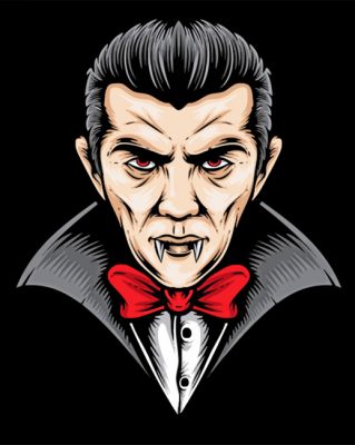 Dracula Illustration Paint by numbers