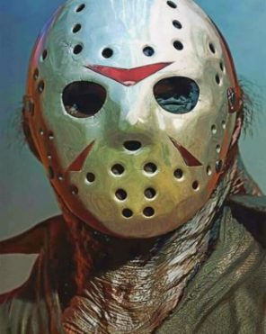 Scary Jason Voorhees paint by numbers
