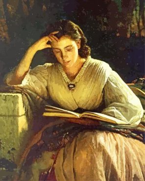woman-reading-Ivan-Kramskoi-paint-by-numbers