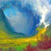 Albert Bierstadt Storm In The Mountains paint by number