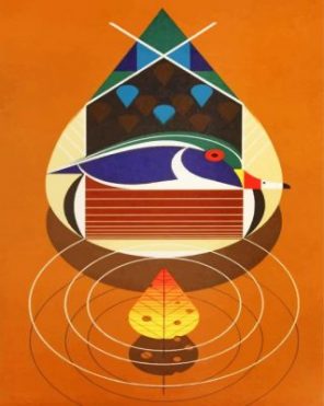 Abstract Art Charley Harper paint by numbers