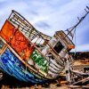 Abandoned Fishing Boat Paint By Numbers