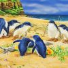 Baby Penguins On The Beach Paint By Numbers