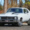 Vintage Chevrolet Nova Car On Road For Painting By Numbers