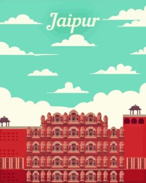 Jaipur Poster Paint By Numbers