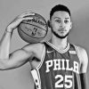 The Basketballer Ben Simmons Black And White Paint By Numbers