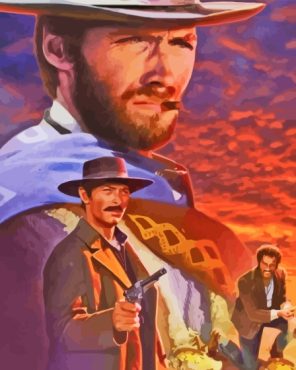 The Western Movie The Good The Bad And The Ugly Paint By Numbers