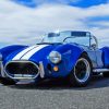 Vintage Blue Cobra Le Mans Car Paint By Numbers