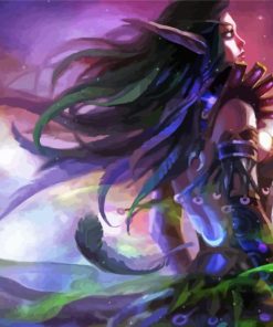 Feather Night Elf Paint By Numbers