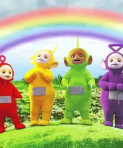 Rainbow Teletubbies Paint By Numbers