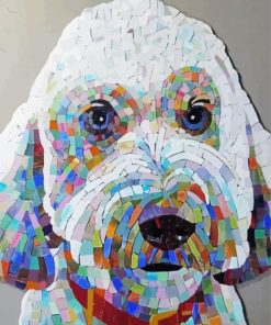 Colorful Mosaic Dog Paint By Numbers