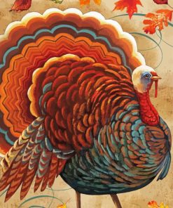 Fall Turkey Paint By Numbers