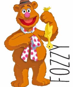 Fozzie Bear Art Paint By Numbers