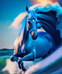 Horse Waves Paint By Numbers