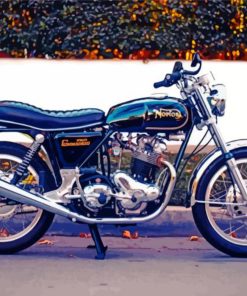 Norton 750 Commando Motorcycle Paint By Numbers