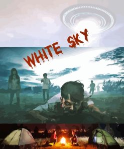 White Sky Poster Paint By Numbers