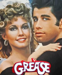 Grease Movie Poster Paint By Numbers