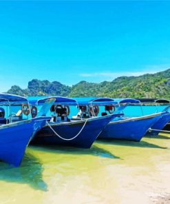 Langkawi Island Boats Paint By Numbers