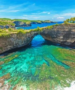 Nusa Penida Bali Cliff Paint By Numbers