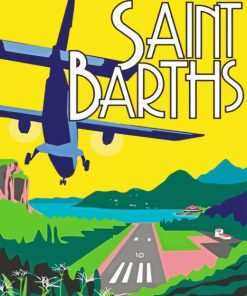 Saint Barthelemy Paint by Numbers